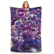 Super Mario Group Portrait Vintage02 Blanket Super Soft Throw Blanket Lightweight Blanket for Men Women Friend Family Warm Throw Blankets for Couch Sofa Bed Birthday Christmas Gift